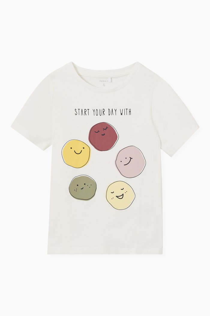 

Positive Vibes T-shirt in Organic Cotton Jersey, White