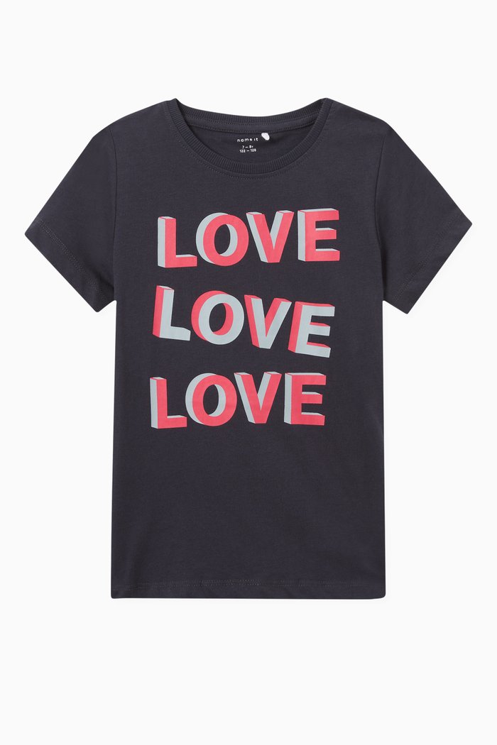 

Graphic T-shirt in Jersey, Blue