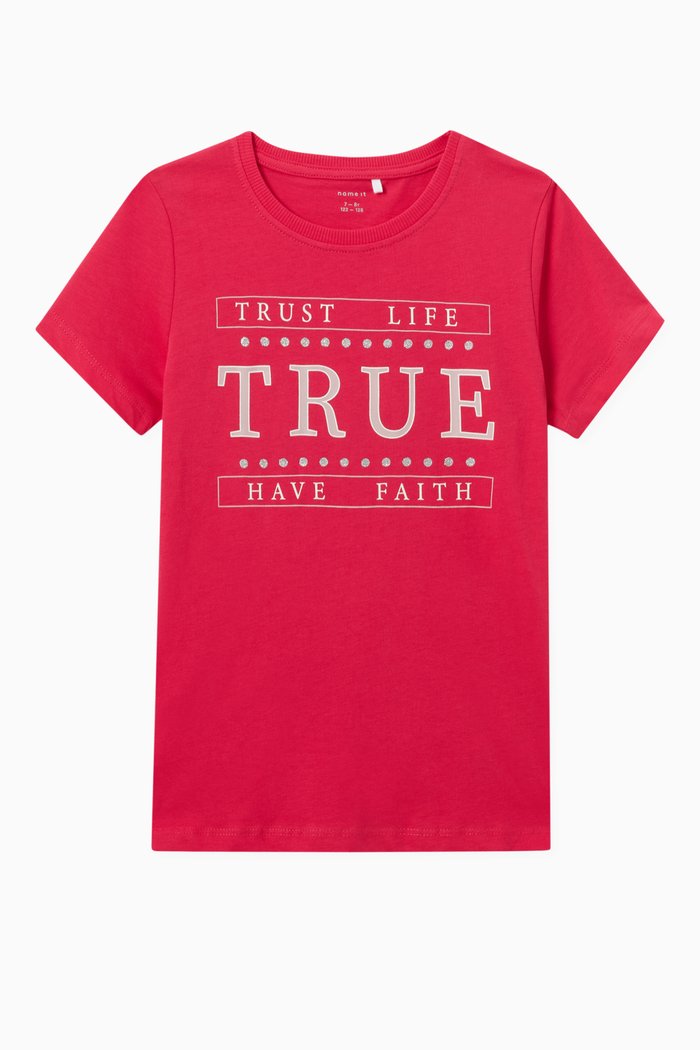 

Graphic T-shirt in Jersey, Pink