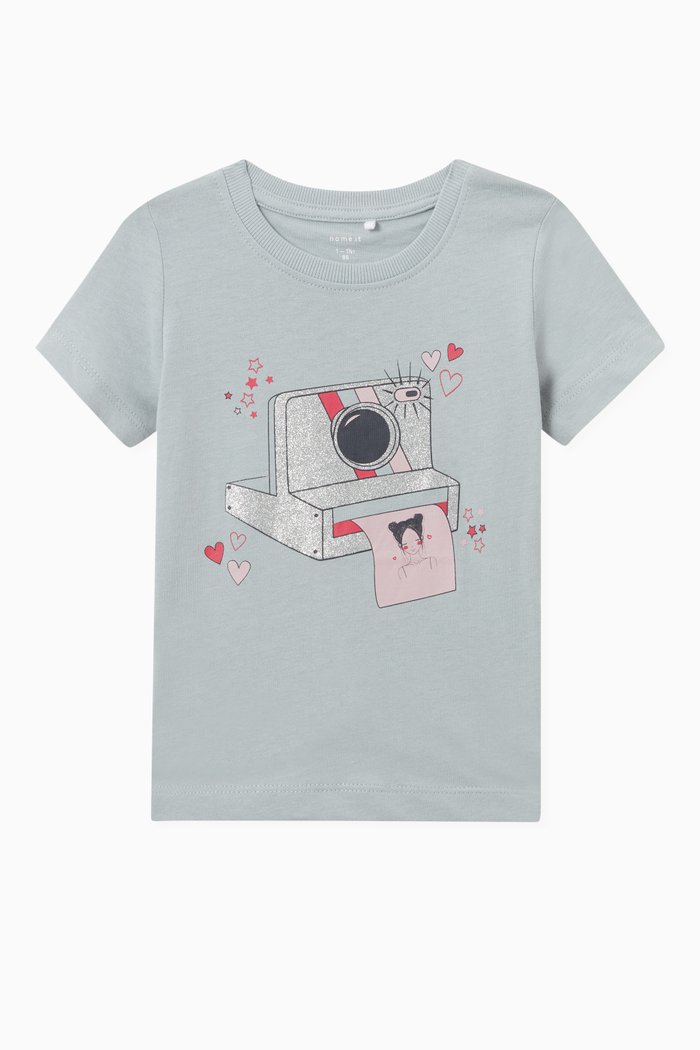

Graphic T-shirt in Jersey, Grey