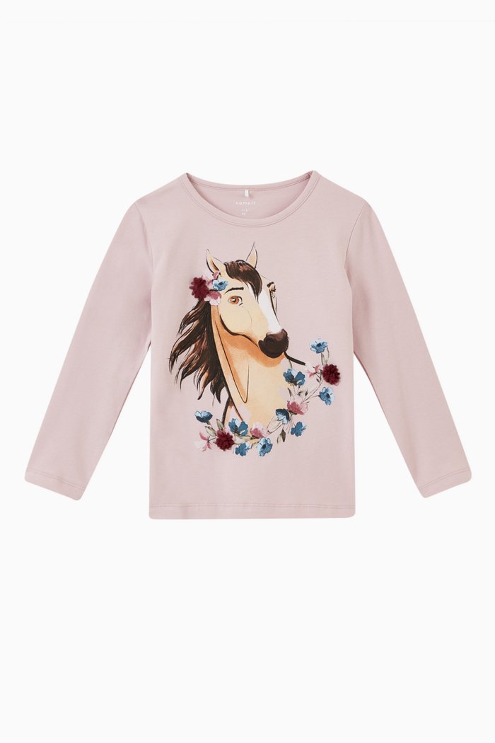 

Disney Spirit Long Sleeve T-Shirt in Organic Stretch Cotton, Purple