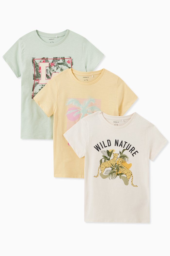 

Brigatta T-shirts in Cotton Jersey, Set of 3, White