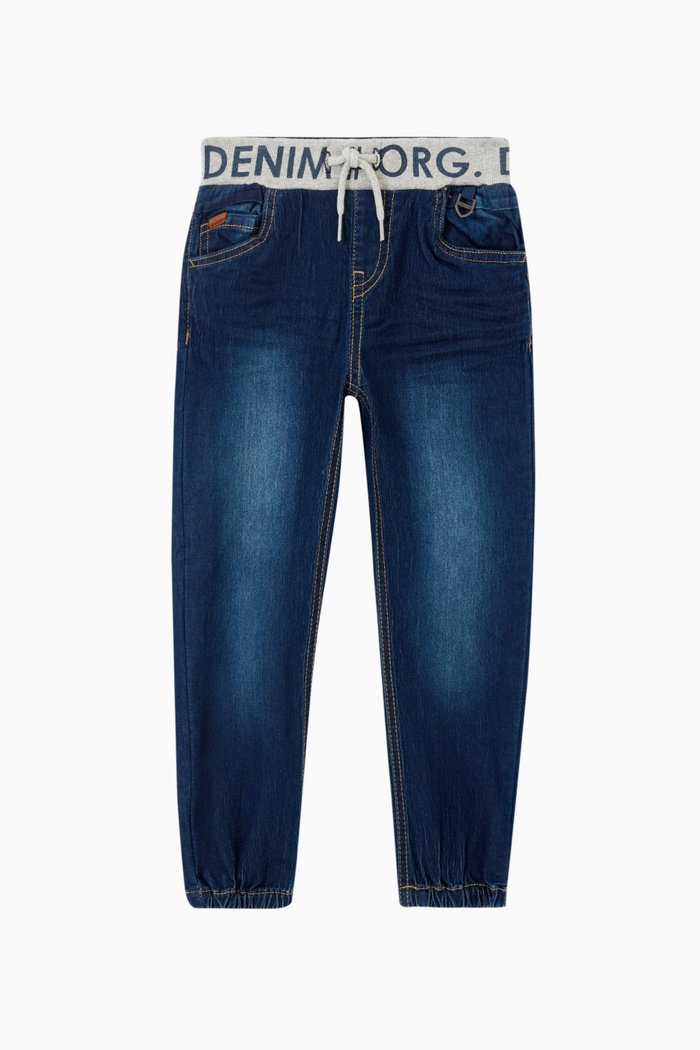 

Bob Baggy Fit Denim Jeans in Cotton Blend, Blue
