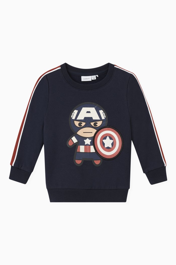 Marvel Captain America Sweatshirt, Blue