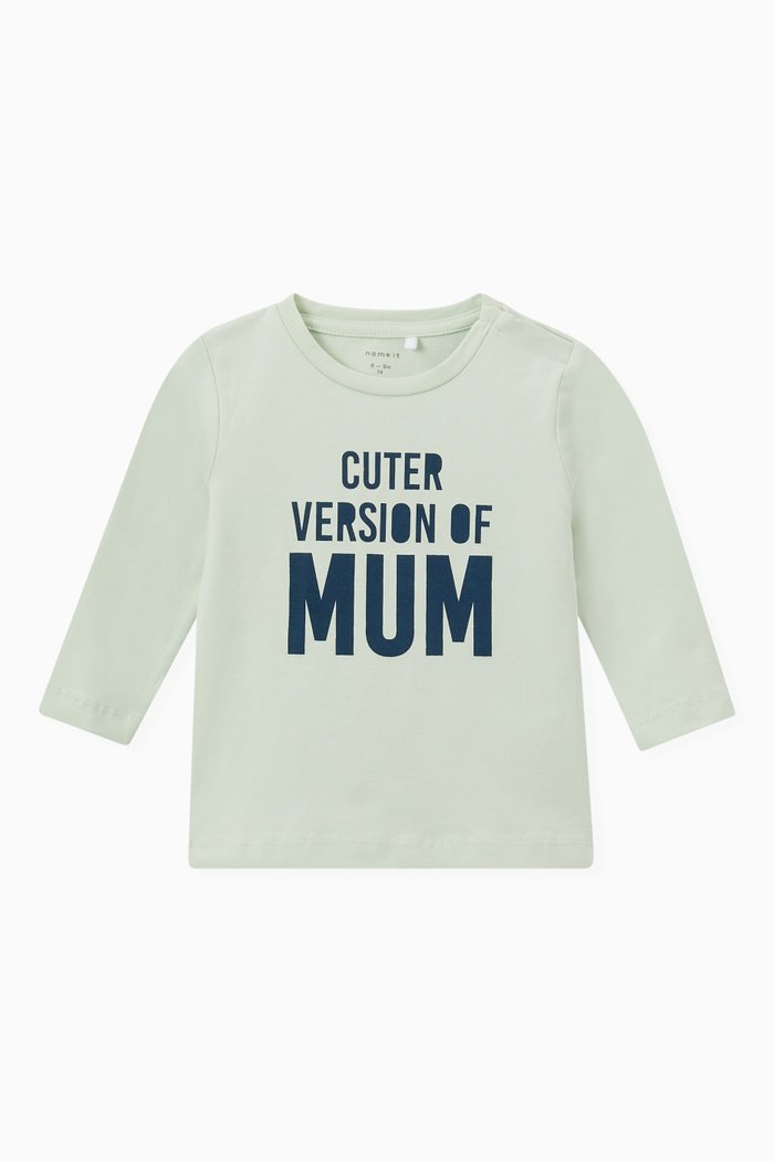 

Cuter Version Long Sleeved Top in Organic Cotton, Green