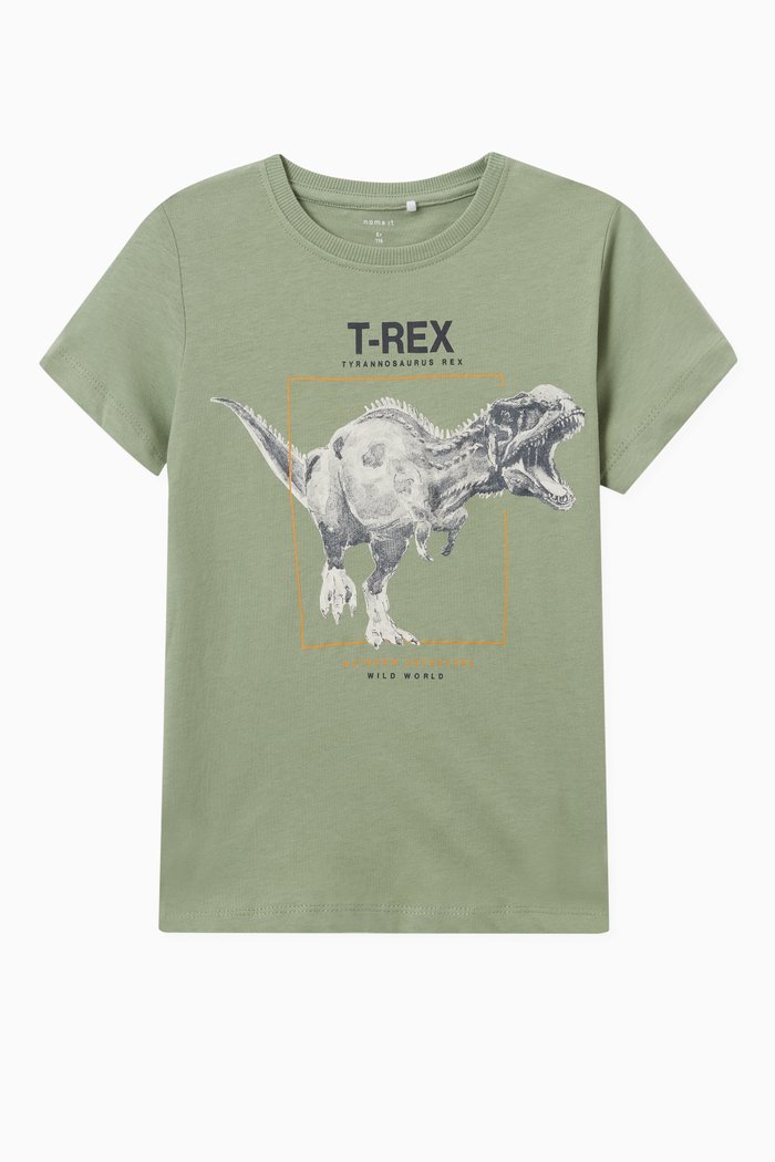 

Graphic T-shirt in Jersey, Green