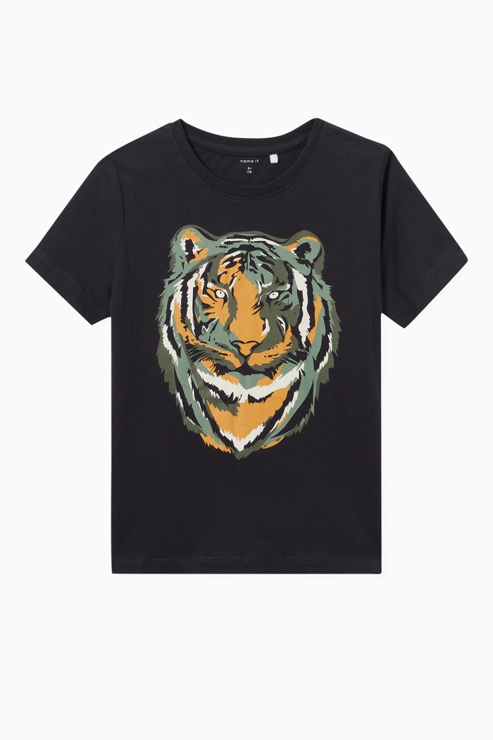 

Graphic T-shirt in Jersey, Blue