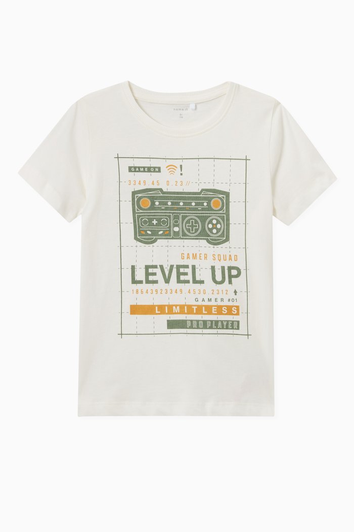 

Graphic T-shirt in Jersey, White