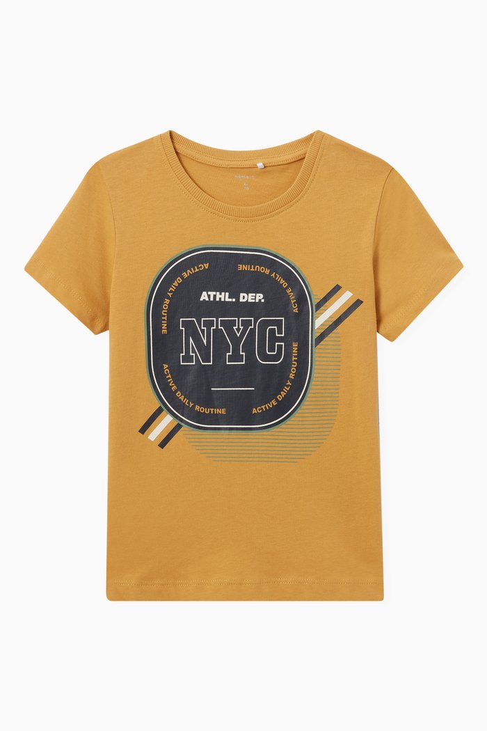 

Graphic T-shirt in Jersey, Yellow