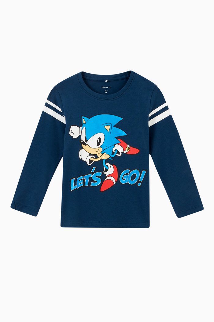 

Sonic The Hedgehog Long Sleeved T-Shirt in Organic Stretch Cotton, Green