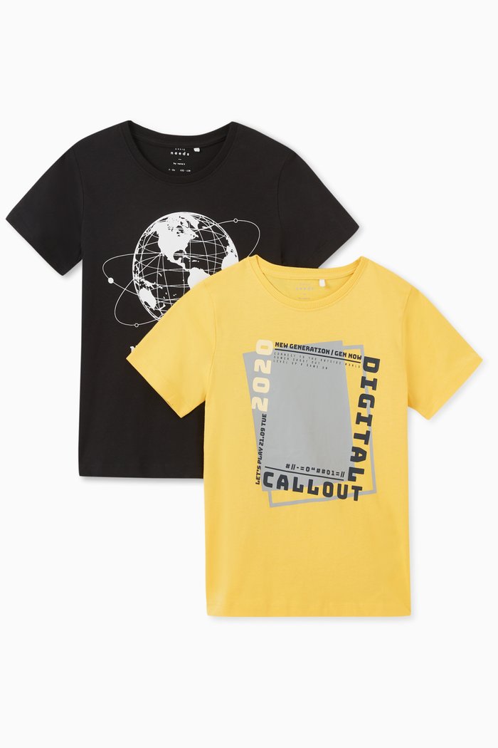 

Graphic T-shirt, Set of 2, Black