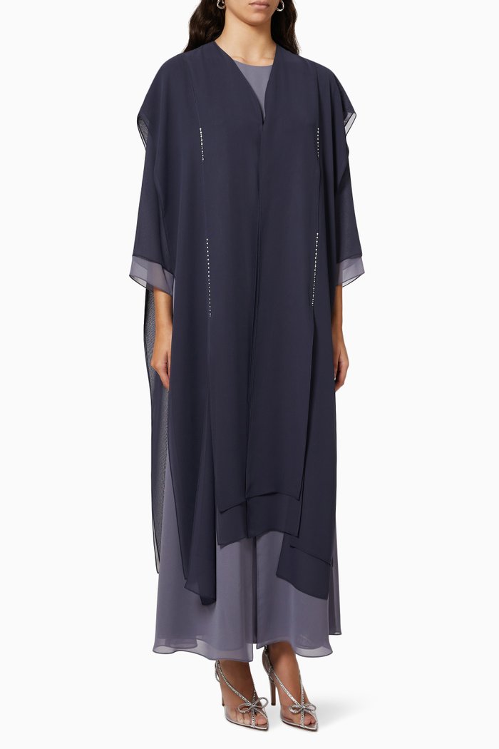 

Layered Abaya & Inner Dress, Blue