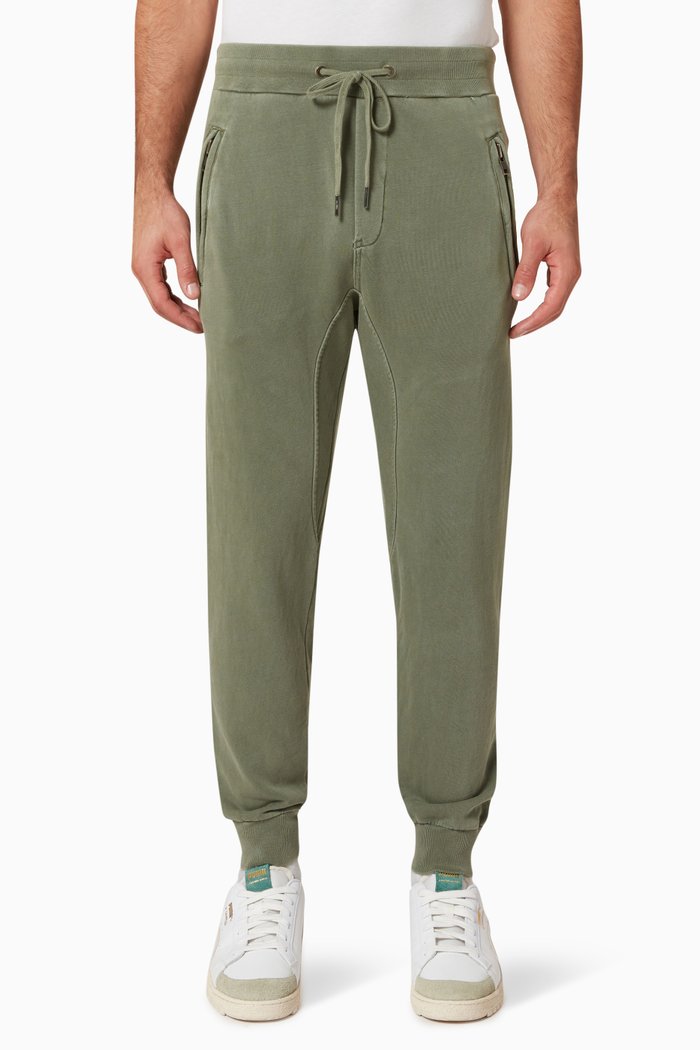 

4 x 4 Trak Sweatpants in Loopback Cotton Fleece, Green
