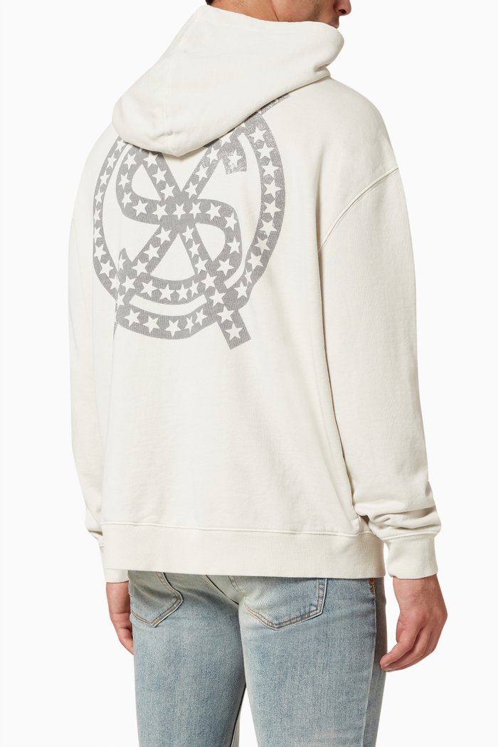 

Dollar Star Biggie Hoodie in Cotton Fleece, Grey
