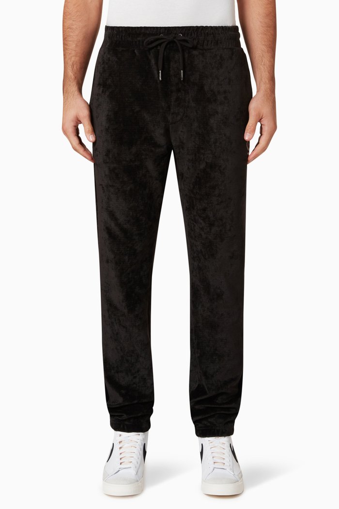 

Antidote Lofi Track Pants in Velour, Black