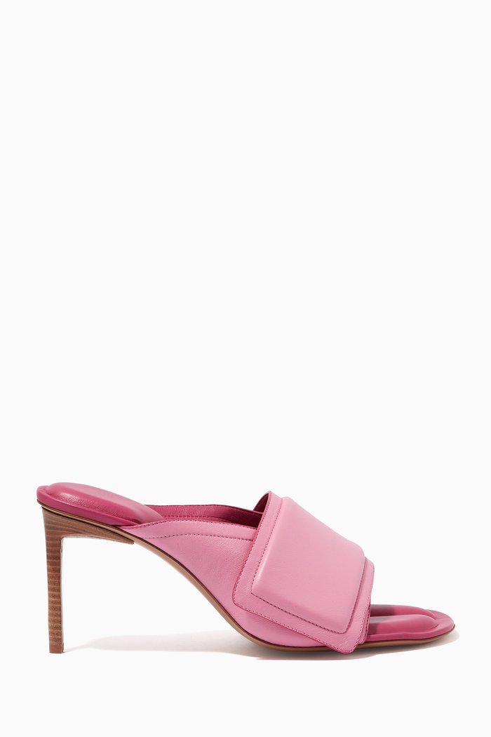 

Les Mules Aqua in Calfskin Leather, Pink