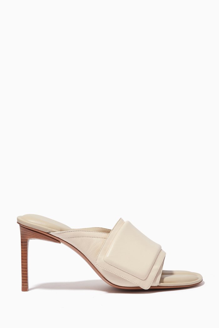 

Les Mules Aqua in Leather, Neutral