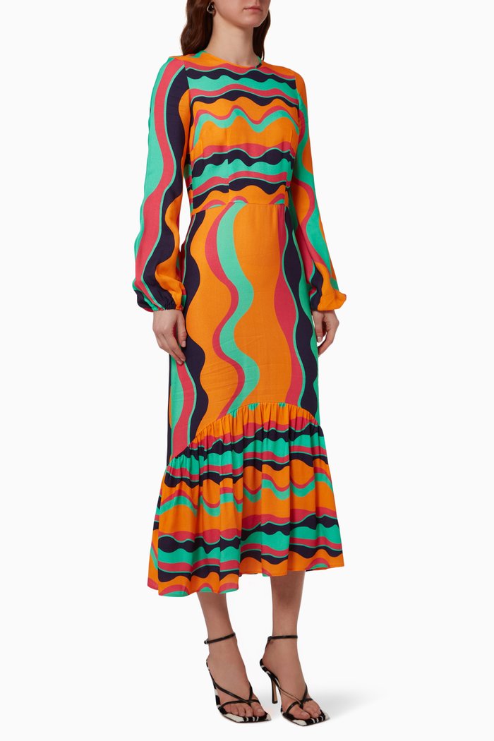 

Wave Sierra Dress, Orange