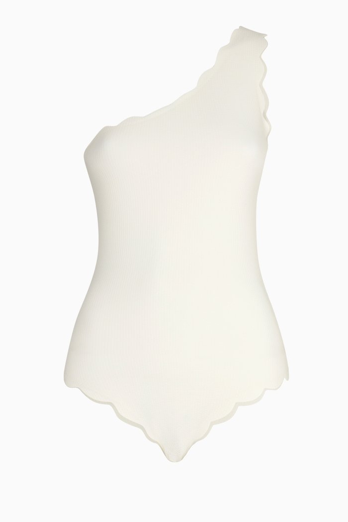 

Santa Barbara Swimsuit in Textured Nylon, White