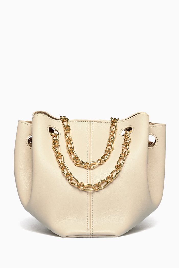 

Gather Bucket Bag in Vegan Nappa, Neutral