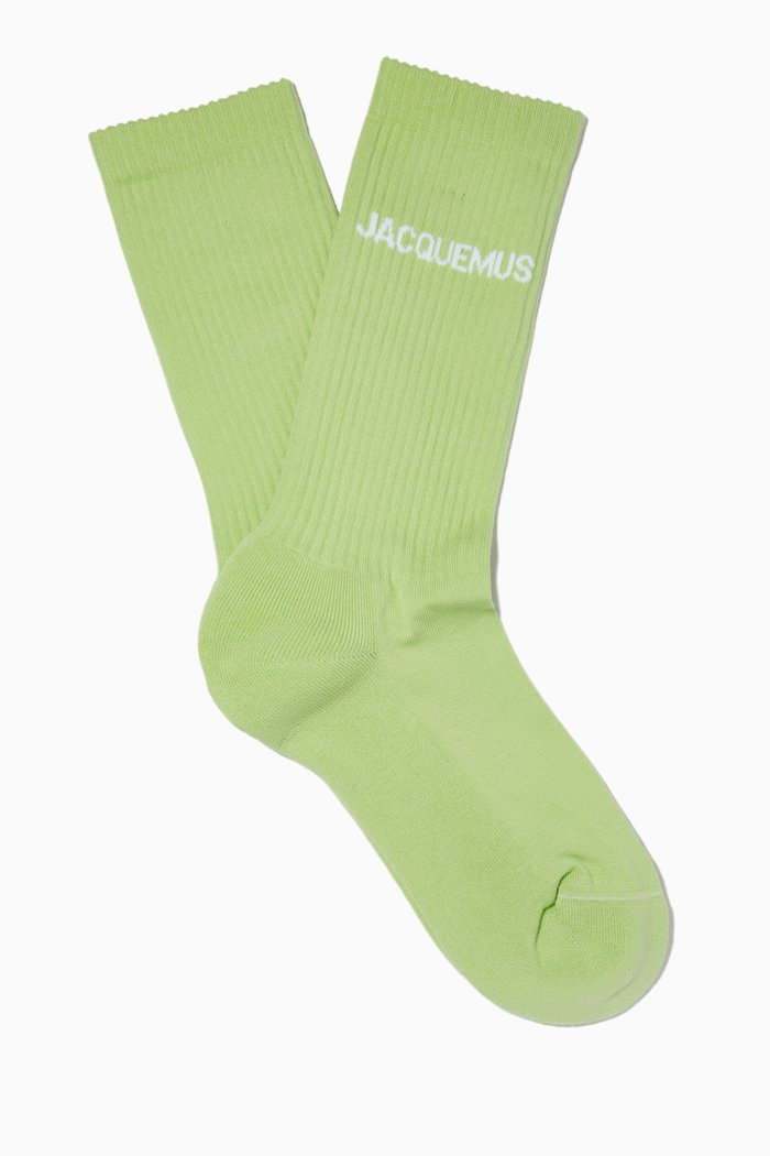 

Les Chaussettes Jacquemus in Ribbed Cotton, Green