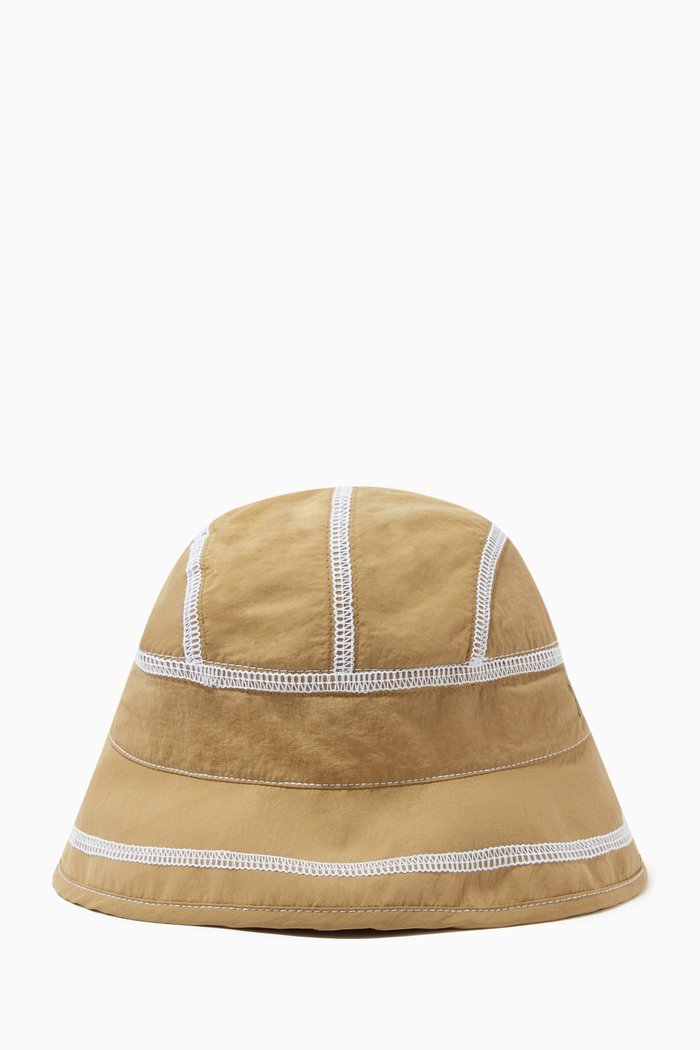 

Le Bob Frescu Bucket Hat in Nylon, Neutral