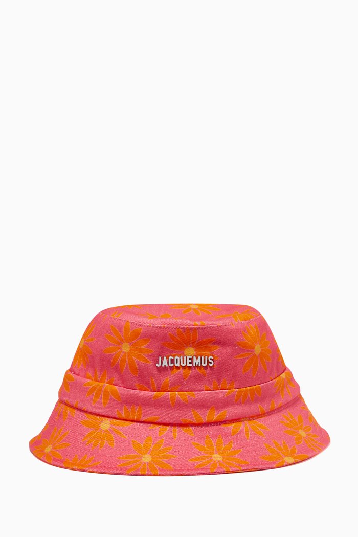 

Le Bob Gadjo Bucket Hat in Cotton Canvas, Pink