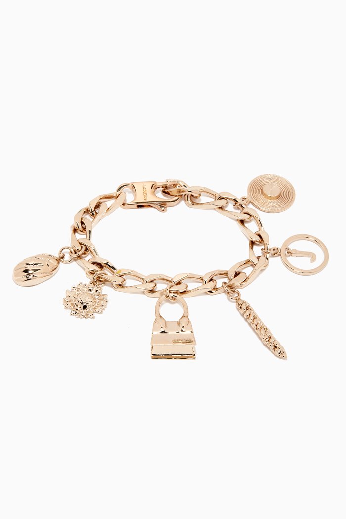 

Le Bracelet Jacquemus Pendant Bracelet, Gold