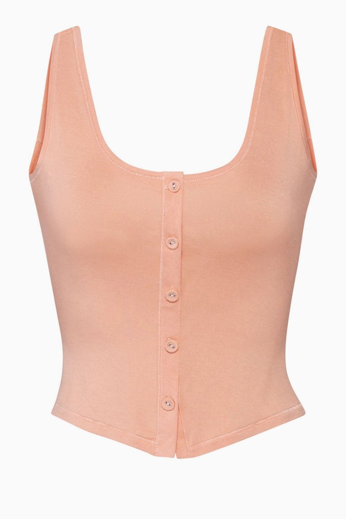 

Sleep Button Up Tank, Neutral