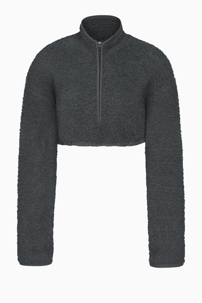 

Cozy Knit Cropped Pullover, Green