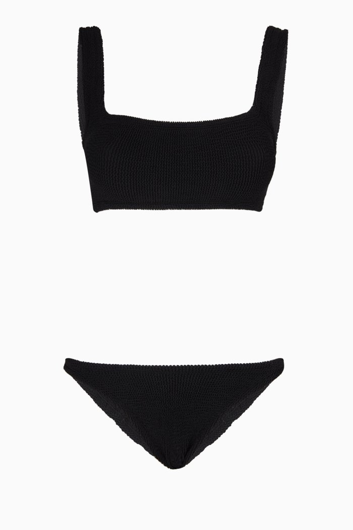 

Xandra Bikini Set in Stretch Nylon, Black