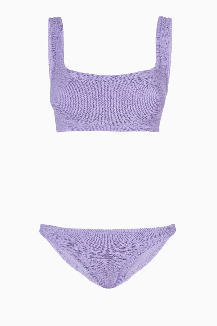 

Xandra Bikini Set in Stretch Nylon, Purple