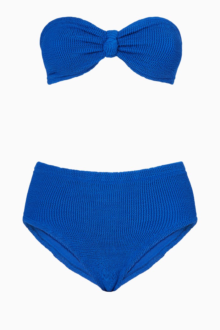 

Rosie Bikini Set in Stretch Nylon, Blue