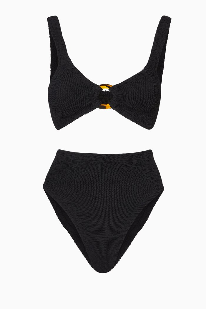 

Nadine Bikini Set in Stretch Nylon, Black