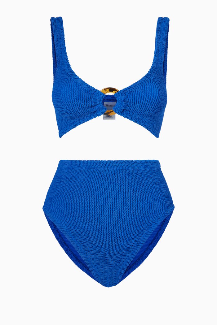 

Nadine Bikini Set in Stretch Nylon, Blue