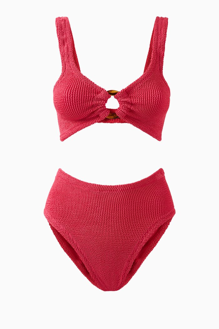 

Nadine Bikini Set in Stretch Nylon, Pink