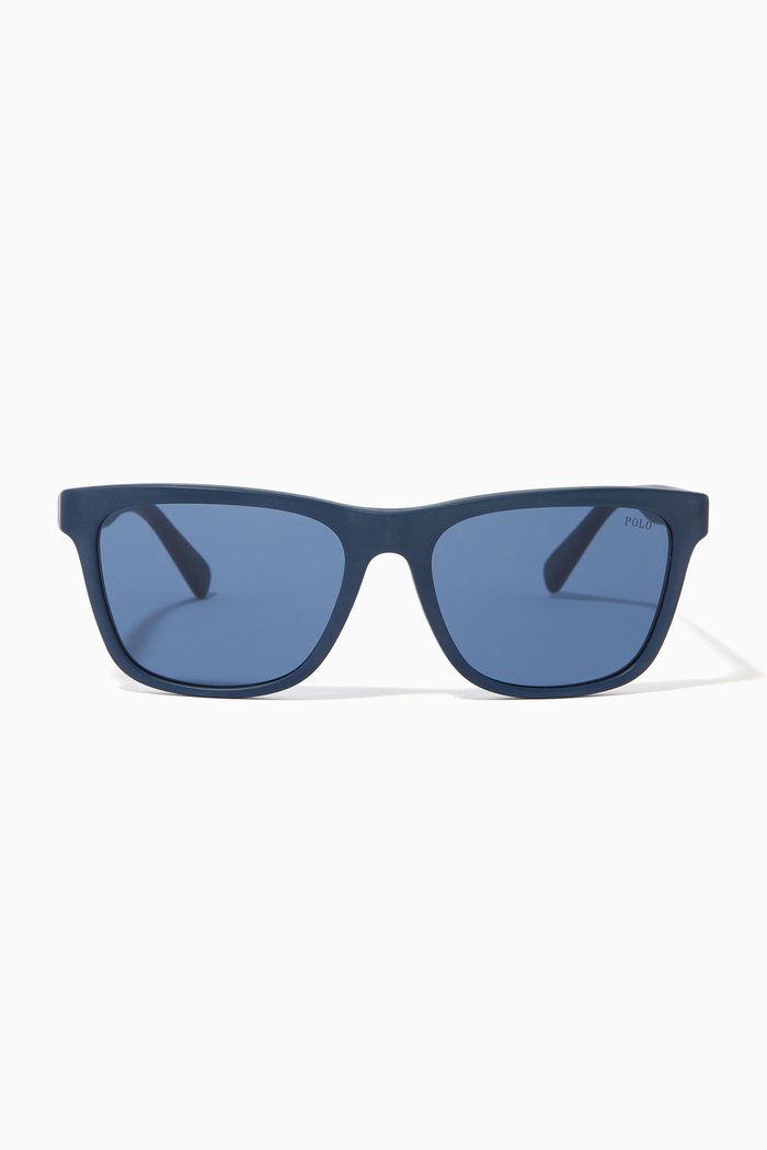 

Pillow Sunglasses in Acetate, Blue
