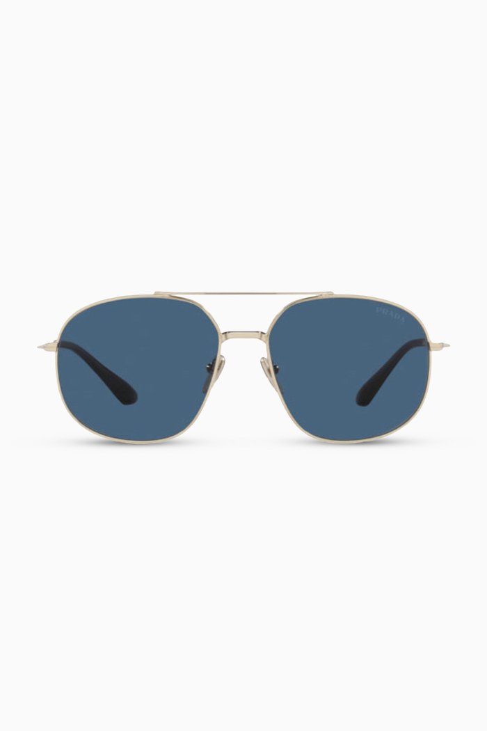 

Aviator Sunglasses in Metal, Gold