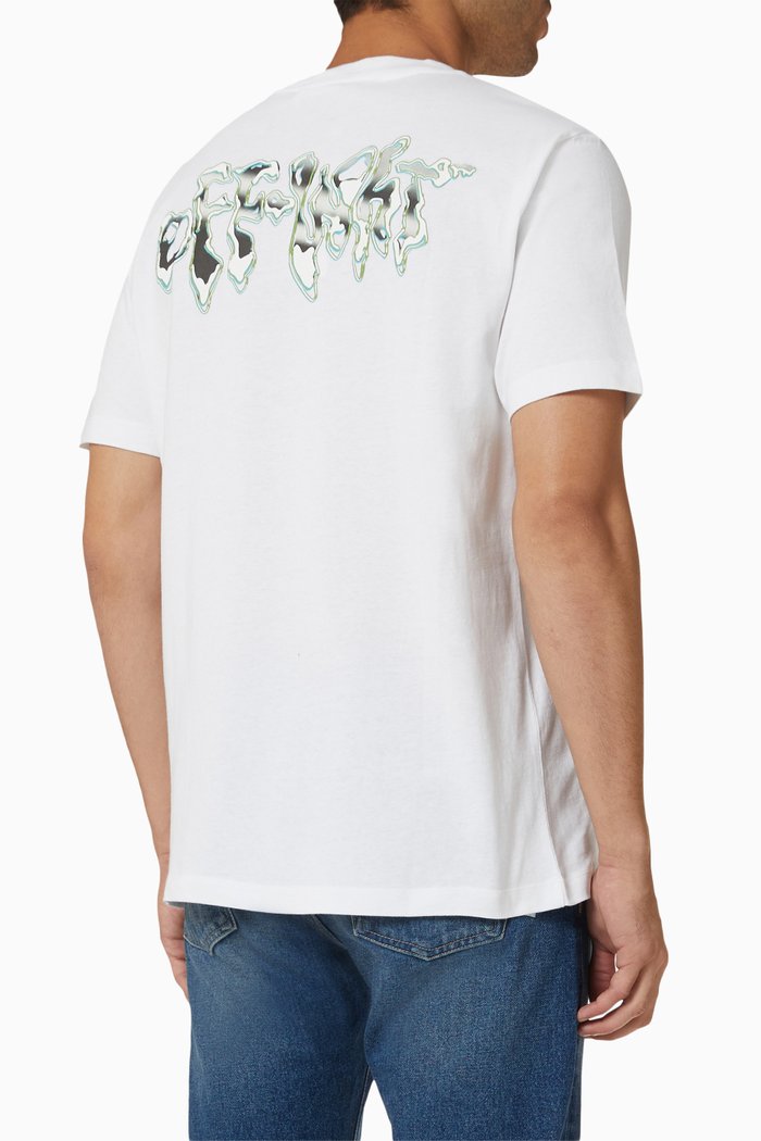 

90s Liquid Slim T-shirt in Cotton Jersey, White