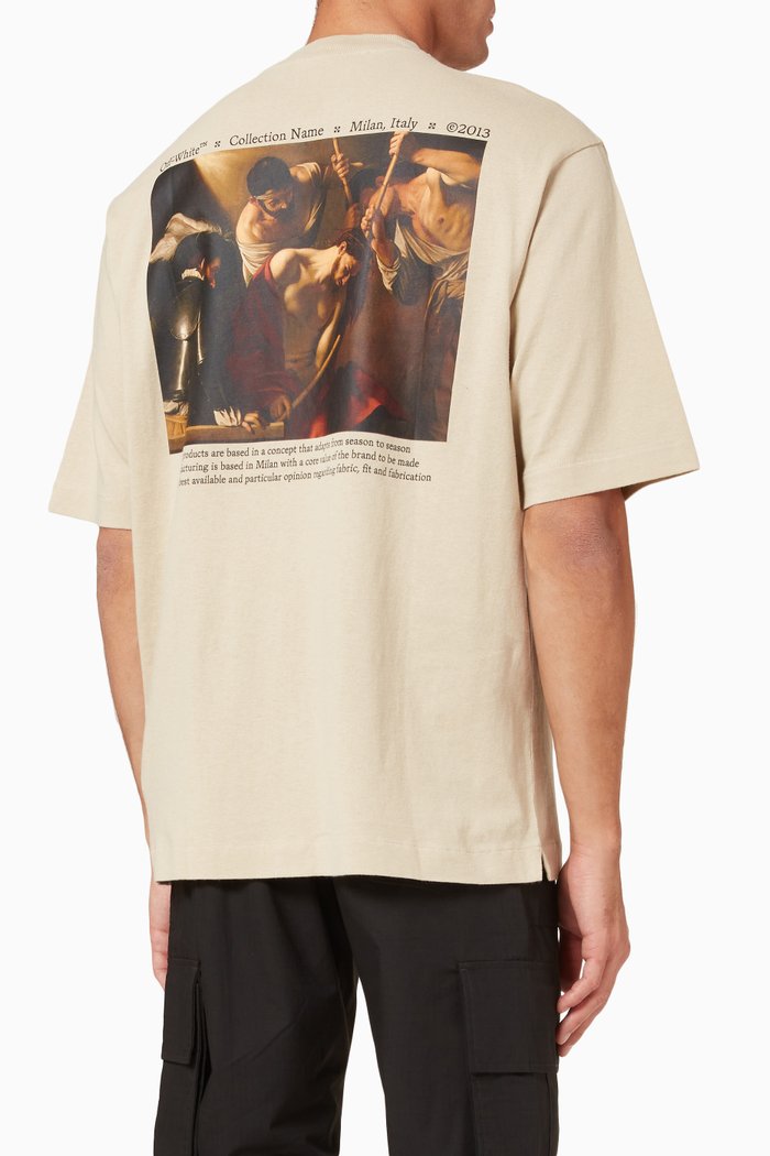 

Caravaggio Crowning Over T-shirt in Cotton Jersey, Neutral