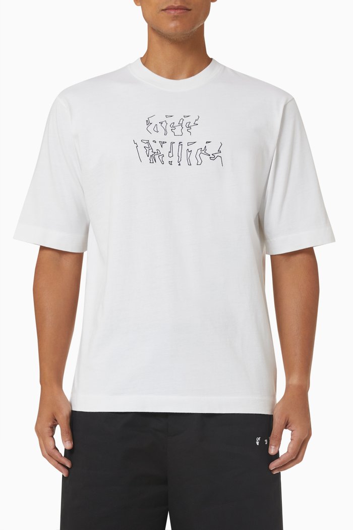 

Logo T-shirt in Cotton Jersey, White