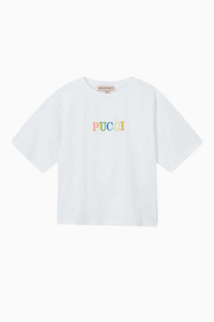 

Logo Print T-shirt in Cotton, White