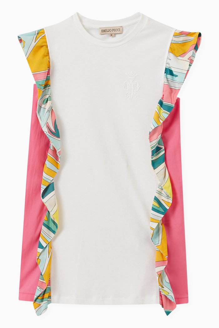 

Lance Print Dress in Cotton, Multicolour
