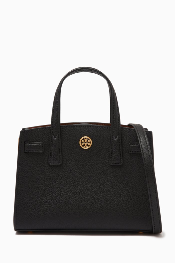 

Micro Walker Satchel in Leather, Black
