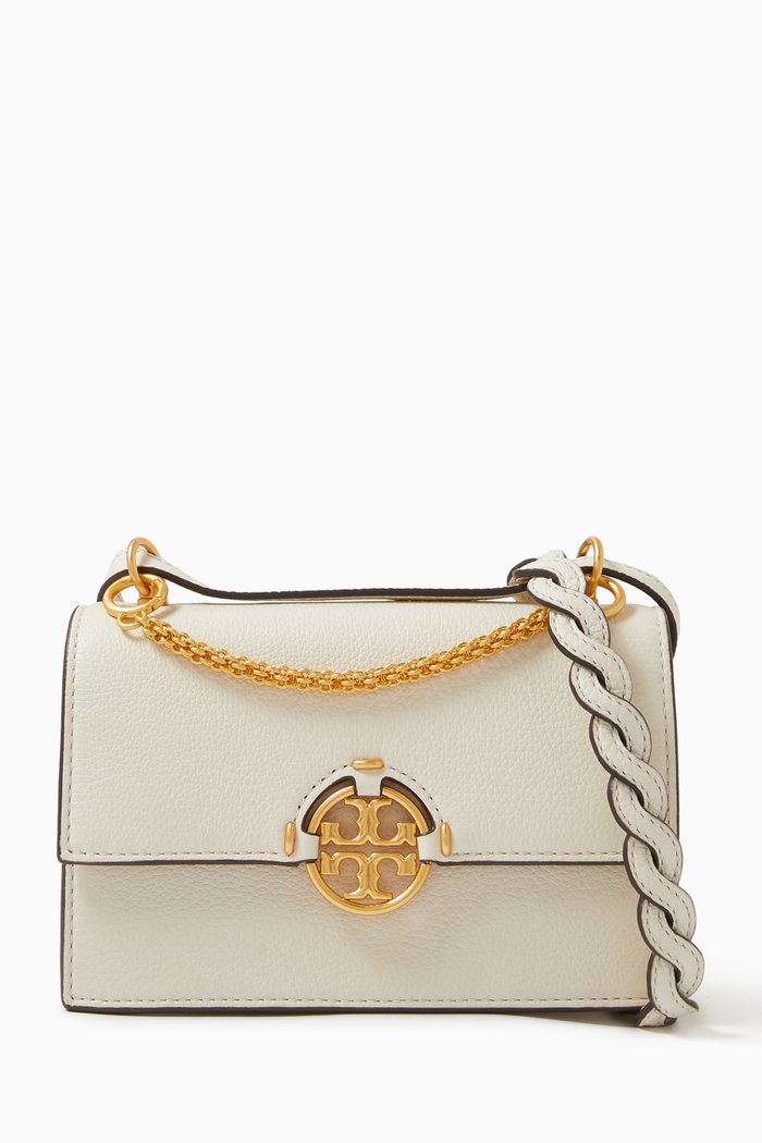 

Mini Miller Bag in Leather, Neutral