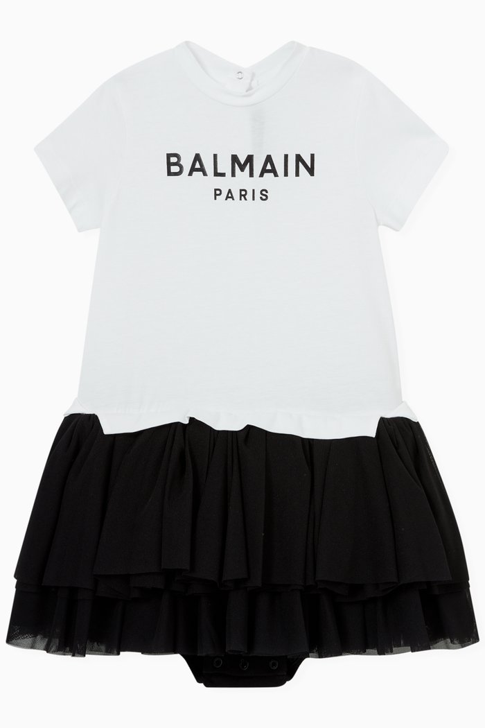 Tulle Logo Dress, Multicolour