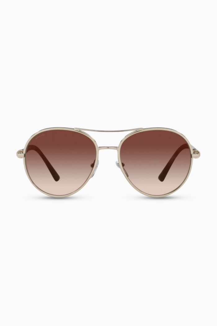 

B.zero1 Pilot Sunglasses in Metal & Acetate, Gold