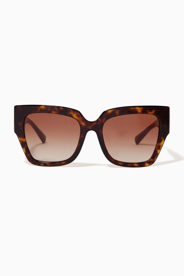 

Valentino Garavani VLOGO Sunglasses in Acetate, Brown
