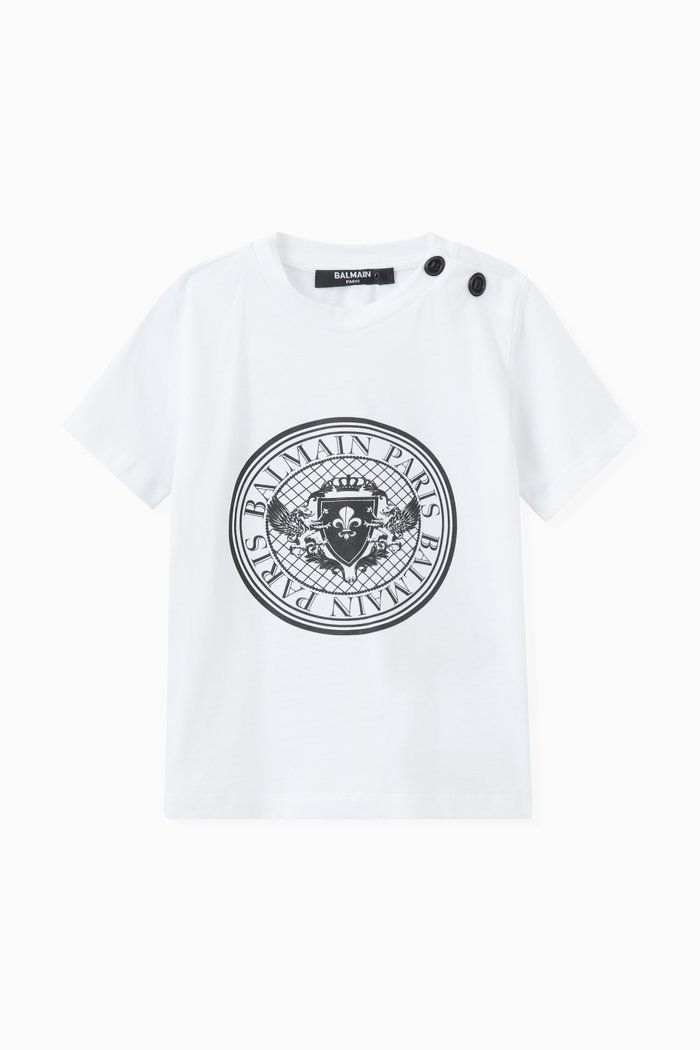 

Logo Print T-shirt in Cotton, White
