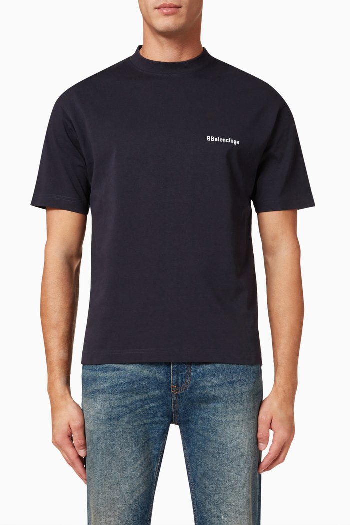 

BB Medium Fit T- Shirt in Organic Jersey, Blue